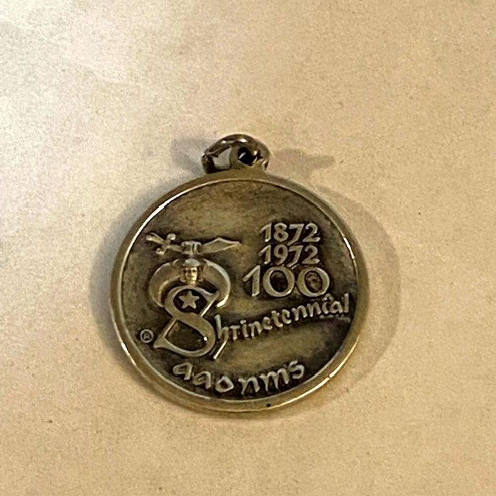 Shriners Hospital Shrinetennial 1972-1972 100 Years AAONMS Pendant Vintage
